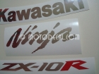 KAWASAKI ZX-10R 2006-2007 BLACK DECAL KIT